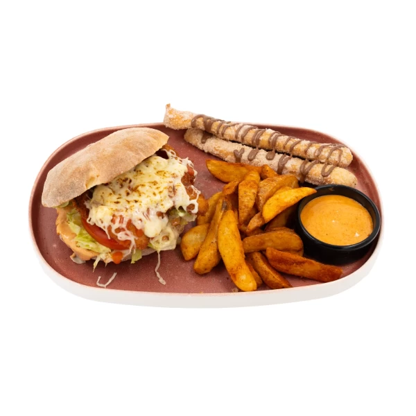 The Crispy Chicken Parma Burger